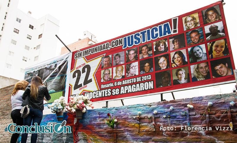 A cuatro años de la tragedia, Rosario recuerda a las víctimas de Salta 2141