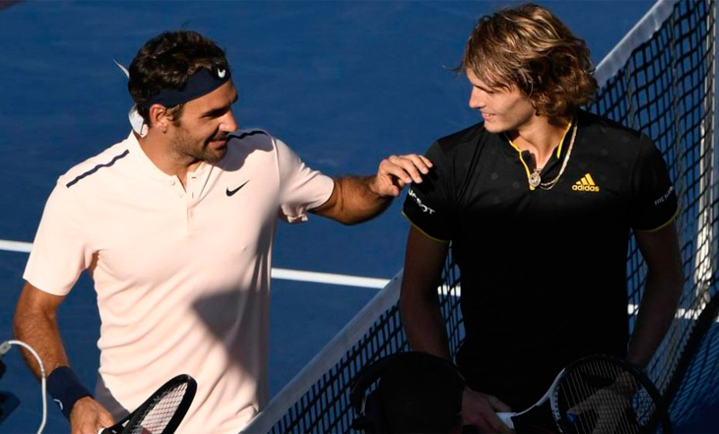 Roger Federer cedió ante el alemán Zverev en la final de Montreal