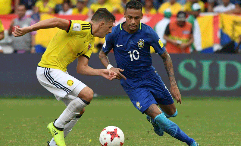 Colombia le puso un freno a Brasil y empataron en Barranquilla