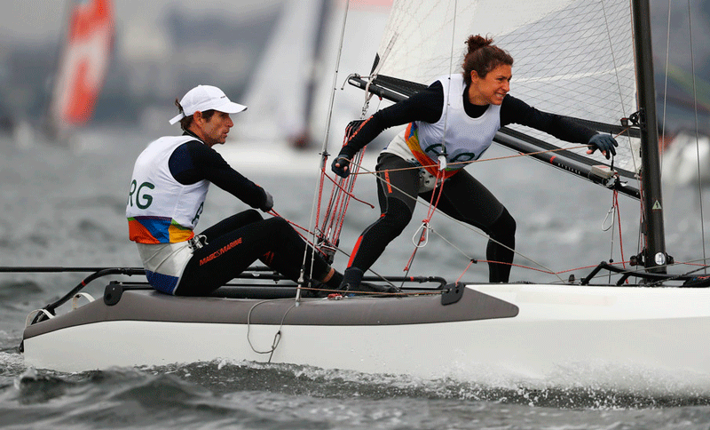Vela: la dupla Carranza-Lange, novena en el Mundial de Nacra 17