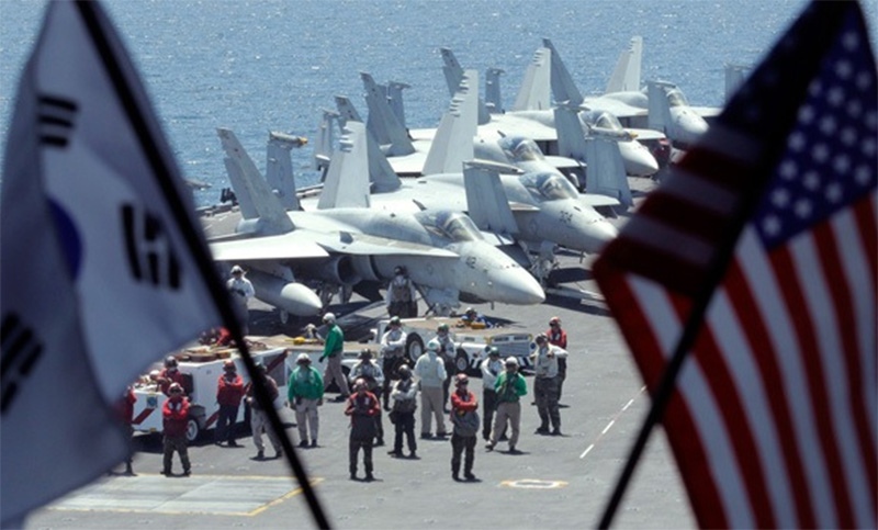 Corea del Sur y Estados Unidos realizan maniobras aéreas