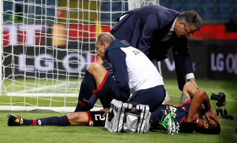 Spolli se lesionó la rodilla y corre riesgo de estar medio año inactivo