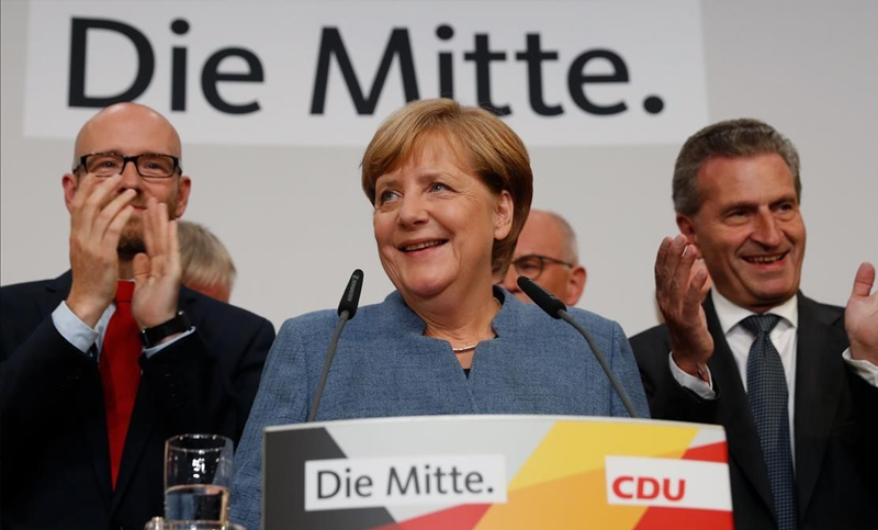 Triunfo de Merkel y la ultraderecha es tercera fuerza en Alemania