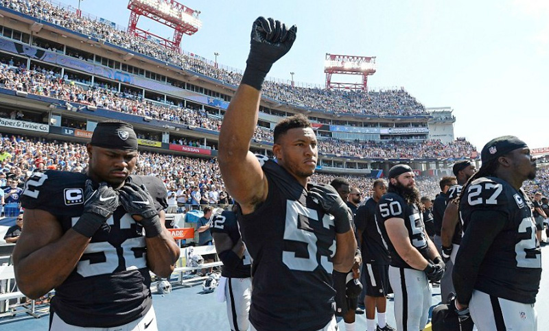 Trump llama a boicot contra la NFL en medio de una protesta contra el racismo
