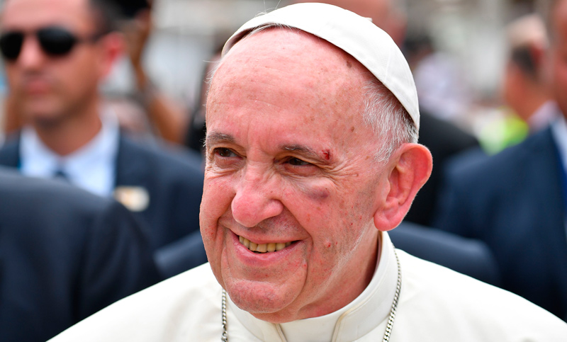 El Papa llegó a Roma, pero en el avión habló de Colombia, Venezuela, Trump y África