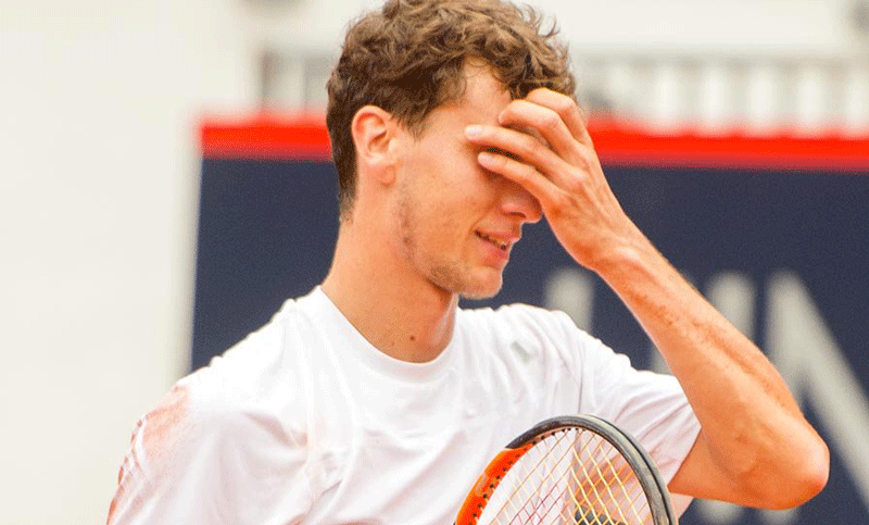 Renzo Olivo quedó rápidamente eliminado del Challenger de Génova