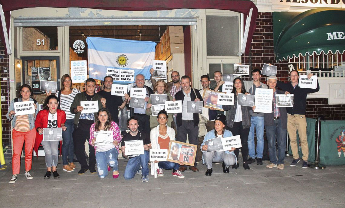 Argentinos y británicos se manifestan en Londres por la aparición de Maldonado