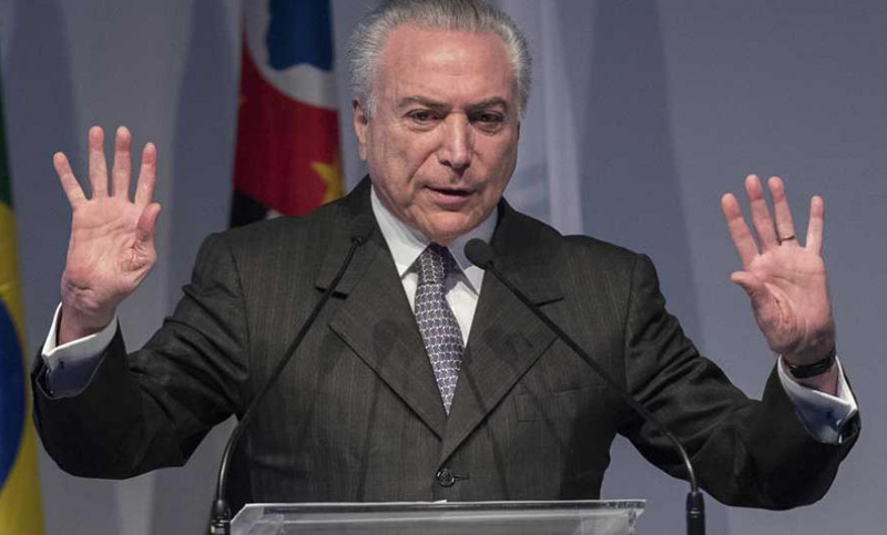 La Corte Suprema de Brasil trata denuncia de Temer contra fiscal
