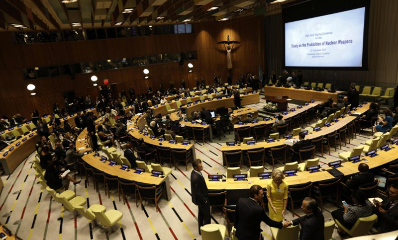 Más de 50 países firmaron el tratado de la ONU para la abolición de armas nucleares