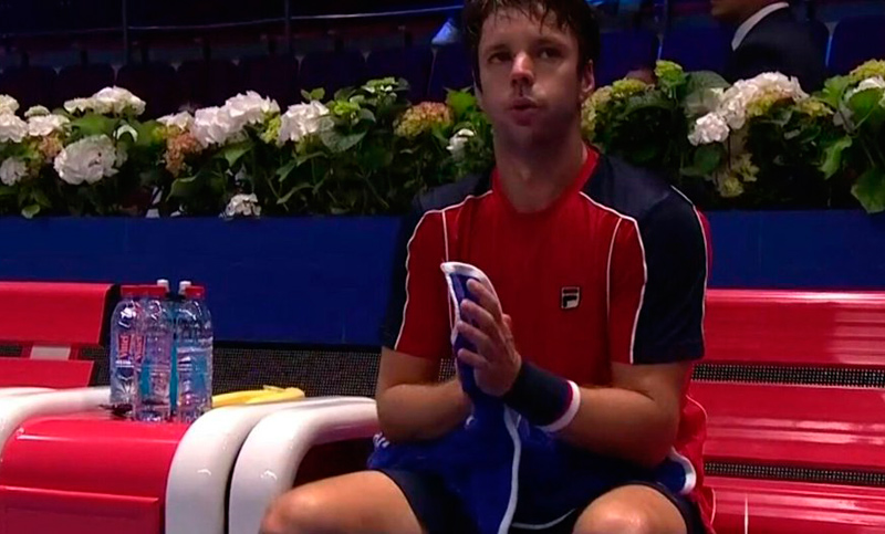 Zeballos perdió ante Baghdatis y quedó eliminado en San Petesburgo