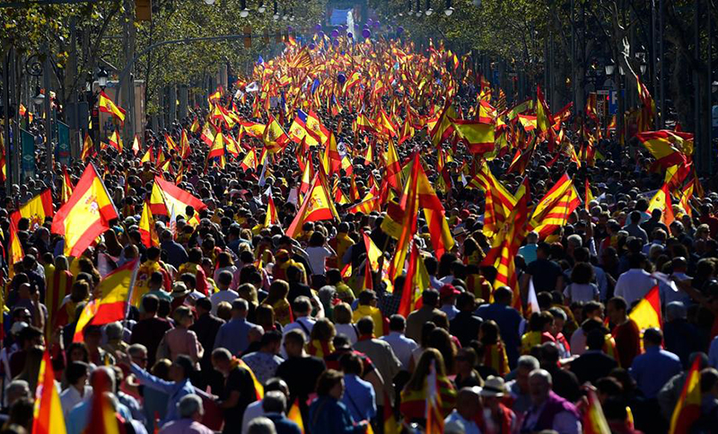 Más de un millón de personas marchan en Barcelona «por la convivencia»