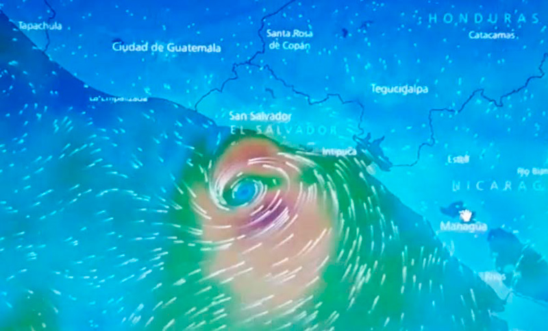El Salvador es azotado por otra tormenta: Selma va en aumeto