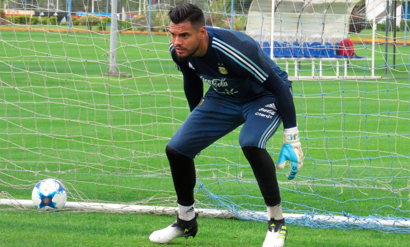 La selección argentina de Sampaoli entrenó en Ezeiza, a la espera de Messi