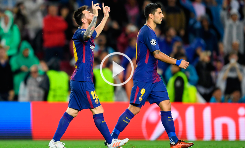 Champions League: Messi marcó un golazo en la victoria de Barcelona
