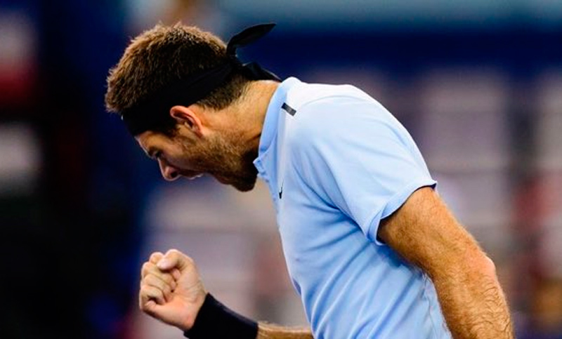 Del Potro avanzó a semifinales de Shanghái, tras vencer a Troicki