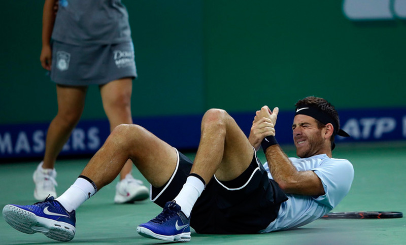 Del Potro ganó pero se lastimó la muñeca: ¿juega contra Federer?