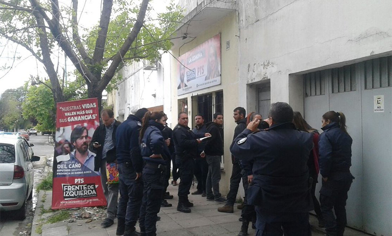 La policía bonaerense detuvo a dos candidatos y cuatro militantes del FIT