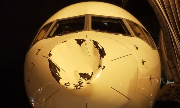 Un avión con estrellas de la NBA chocó de frente con un ovni