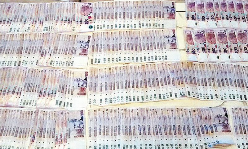 Se calcula que hay unas 770 estafas con billetes falsos por semana en todo el país