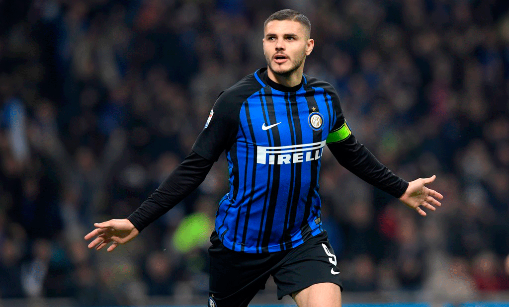 El rosarino Mauro Icardi, determinante en la victoria de Inter sobre Sampdoria