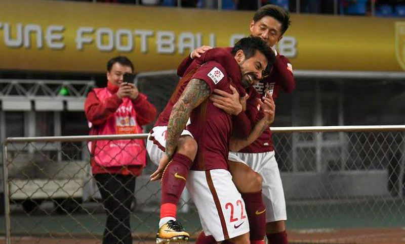 China: el Pocho Lavezzi marcó un gol en la victoria de Hebei Fortune