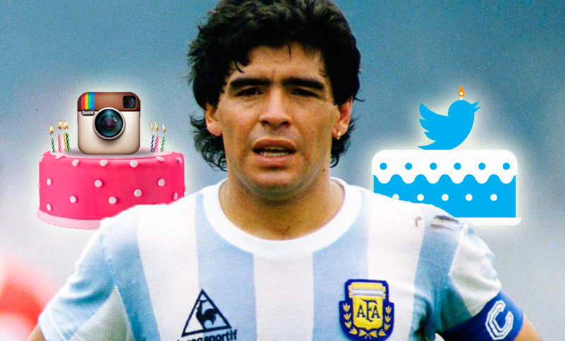 Maradona cumplió años y los saludos se multiplicaron en las redes sociales