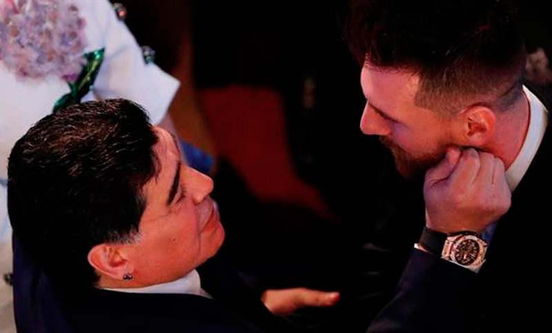 «Me dolió en el alma no darle el premio a Messi», confesó Maradona