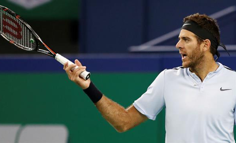 Del Potro no se sobrepuso a su lesión y fue eliminado por Federer
