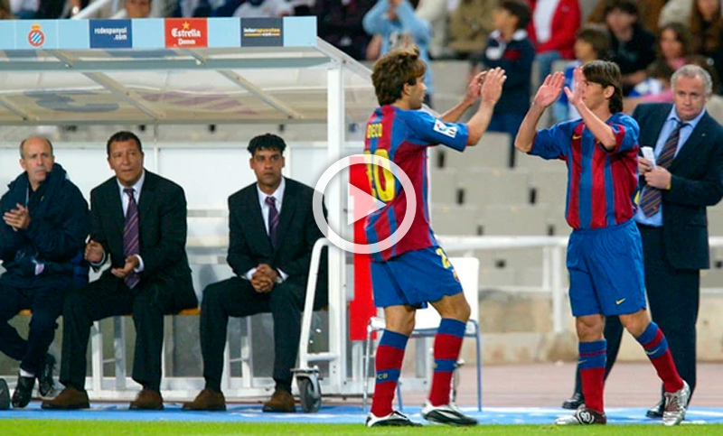 A trece años, Barcelona recordó el debut del rosarino Lionel Messi