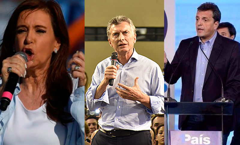 Macri, Cristina y Massa suspendieron los actos partidarios en el final de campaña