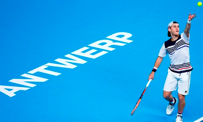 Diego Schwartzman perdió la final de Amberes contra Tsonga