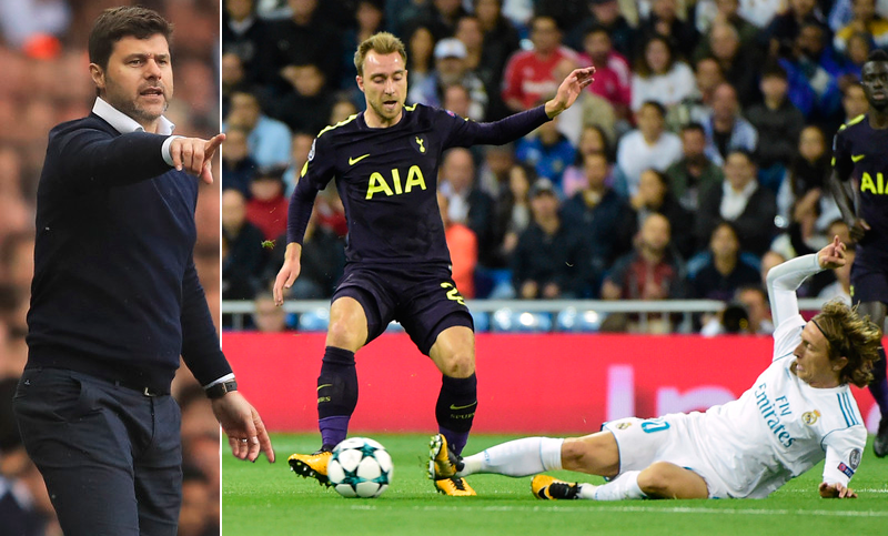 El Tottenham de Pochettino le arrancó un empate al Madrid en España