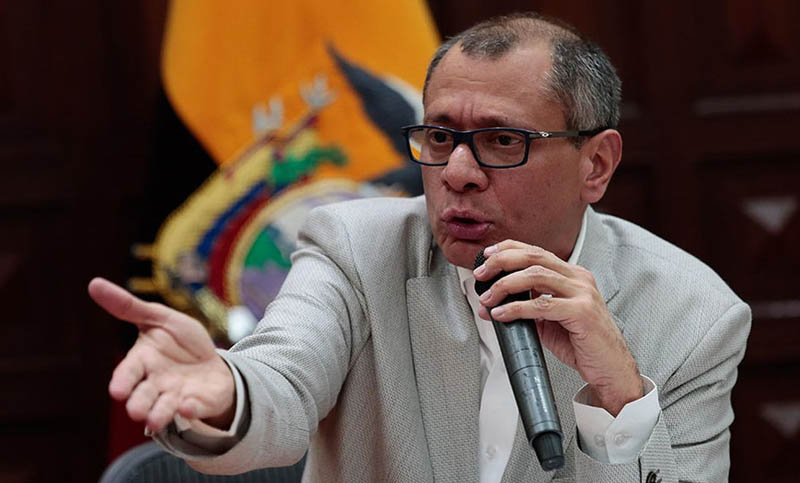 Dictaron prisión preventiva al vicepresidente de Ecuador
