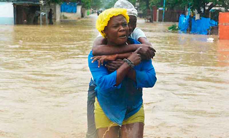 Cinco muertos y más de 10.000 viviendas inundadas en Haití