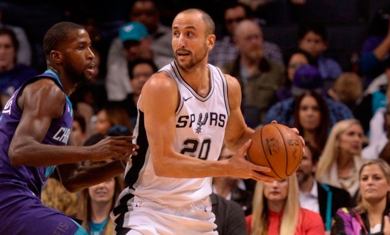 Ginóbili se destacó en la victoria de los Spurs