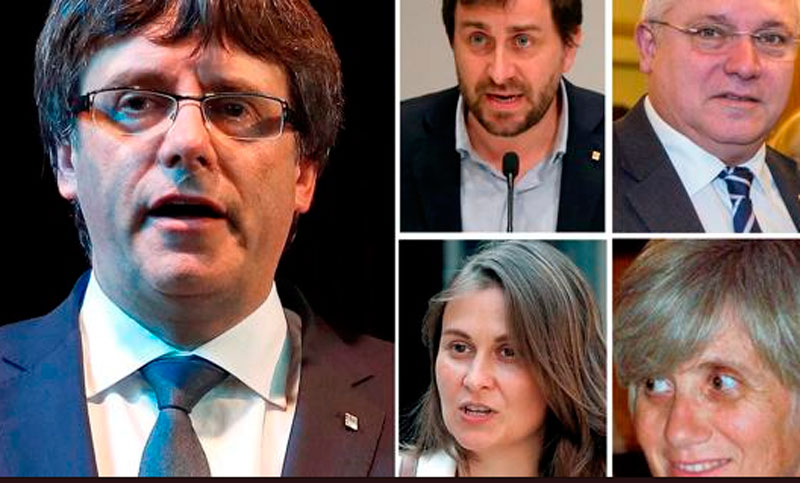 Detuvieron en Bélgica al líder catalán Carles Puigdemont y a cuatro ex consejeros