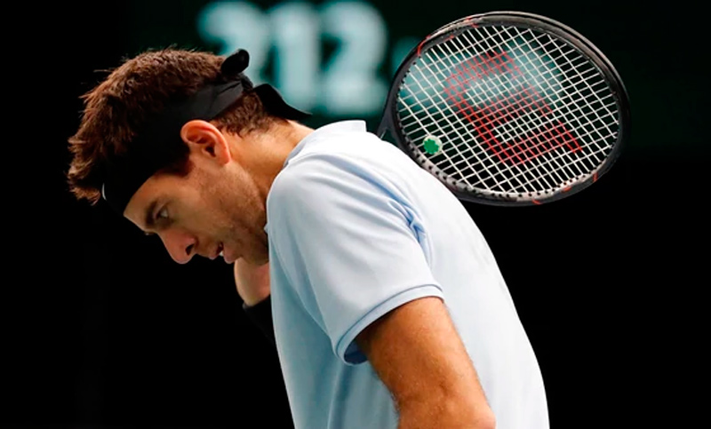 Del Potro perdió con Isner y se quedó sin Masters de Londres