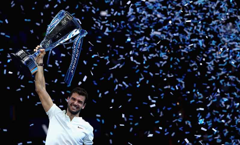 Dimitrov venció a Goffin y se quedó con el Masters de Londres
