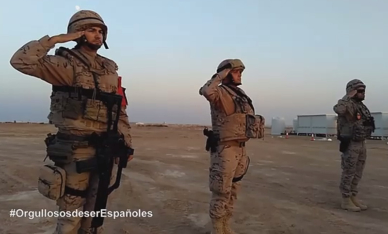 El ejército español rindió un homenaje a los tripulantes de ARA San Juan