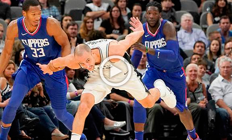 San Antonio se impuso a los Clippers con aporte de Ginóbili