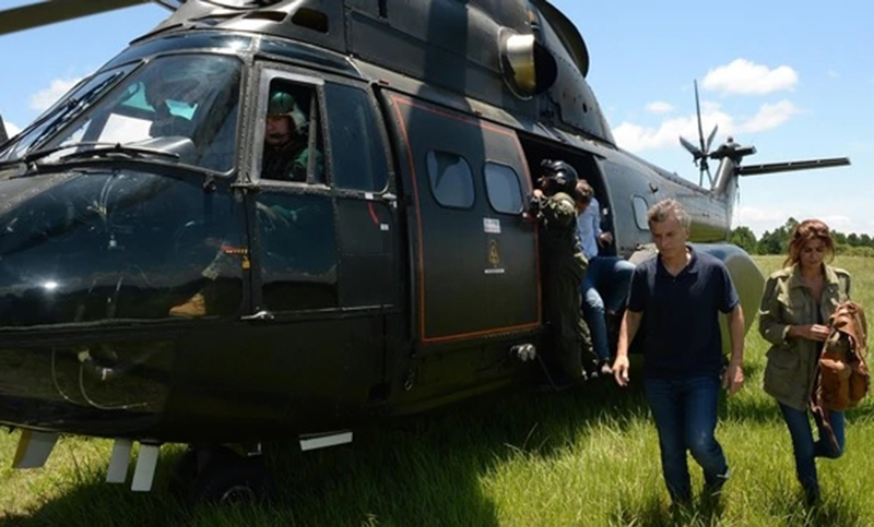 El helicóptero que llevaba a Macri a Chapadmalal aterrizó de emergencia