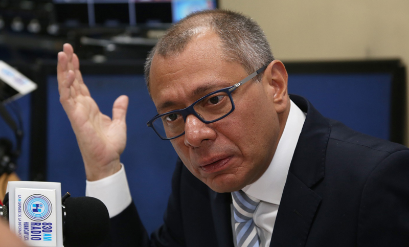 El vicepresidente de Ecuador fue acusado de asociación ilícita