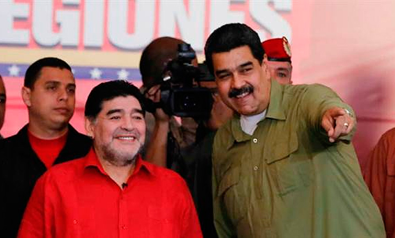 Diego Maradona firmó con Telesur para el Mundial de Rusia 2018