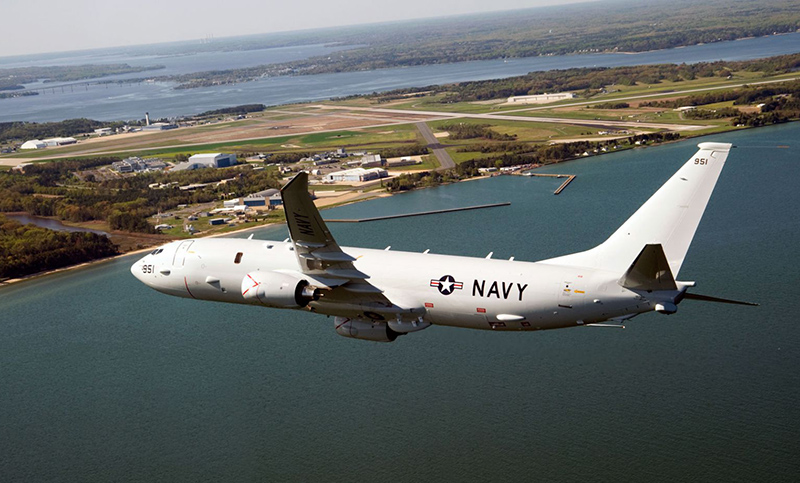 Avión de la Marina de Estados Unidos detectó un objeto en la zona de búsqueda