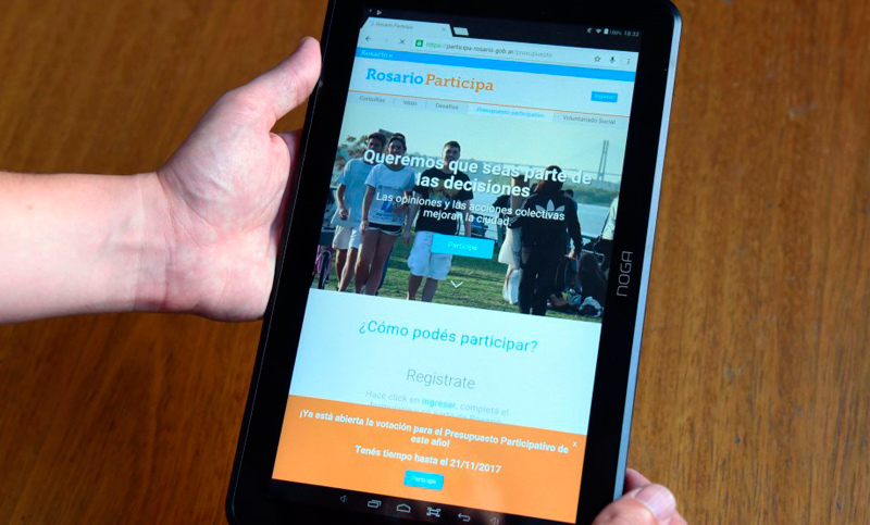 Empezó la votación del Presupuesto Participativo 2018 y el rosarino puede participar