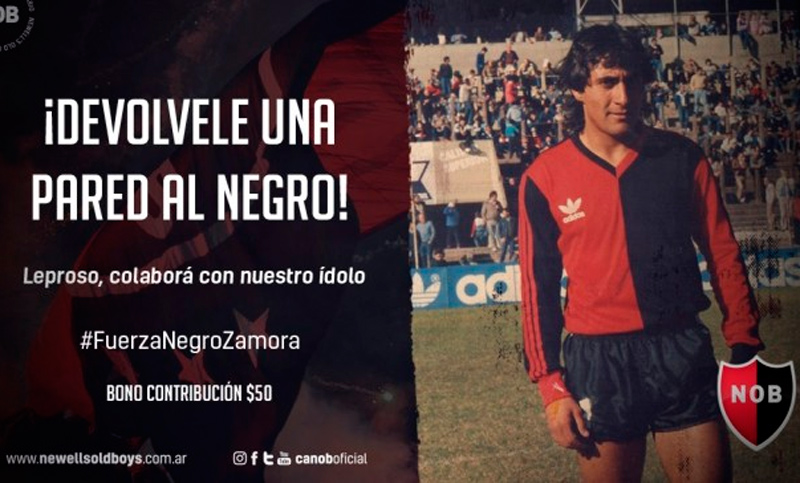 Newell’s pone un bono para colaborar con la salud de Zamora