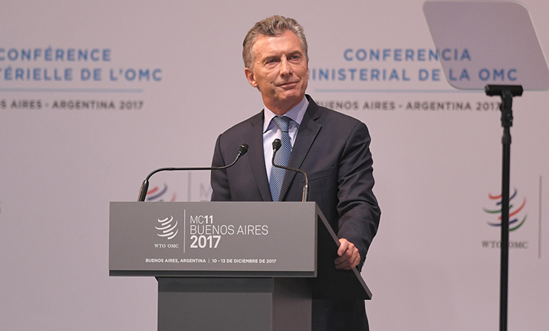 Macri abre el Foro de Inversiones de la OMC y lanza un plan nacional de Derechos Humanos