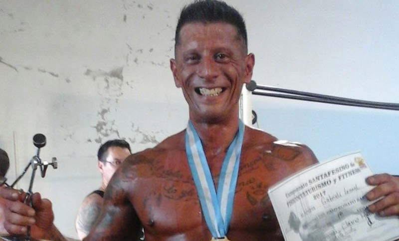 Gabrielli volvió a brillar, esta vez en el torneo santafesino de fisicoculturismo