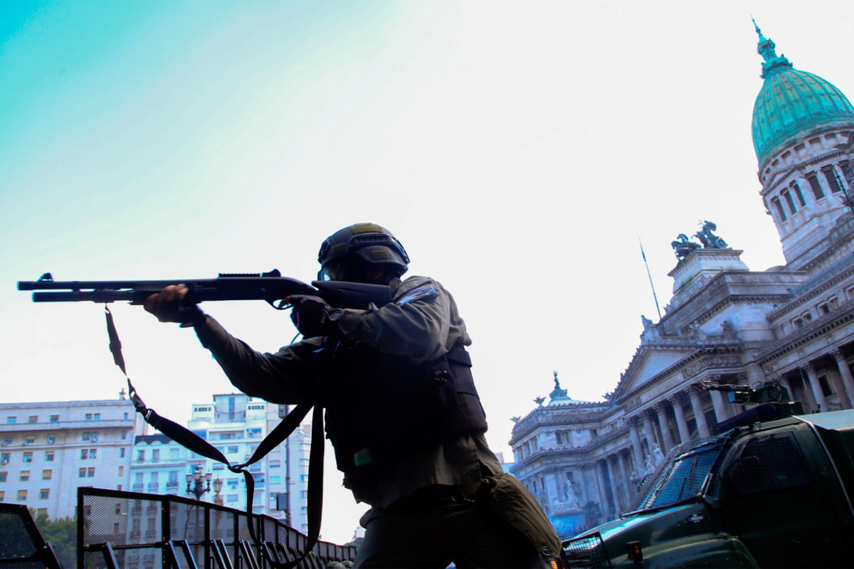 Un Congreso militarizado para discutir la reforma previsional