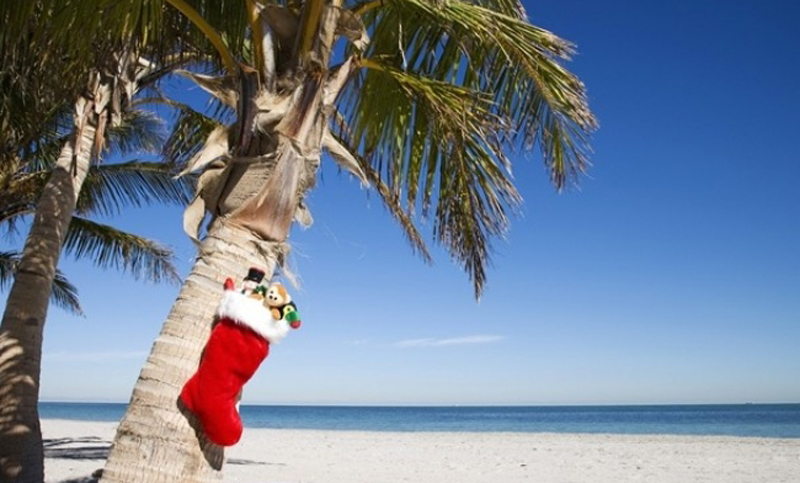 Navidad calurosa, para pasarla al aire libre cerca de un lugar donde poder refrescarse